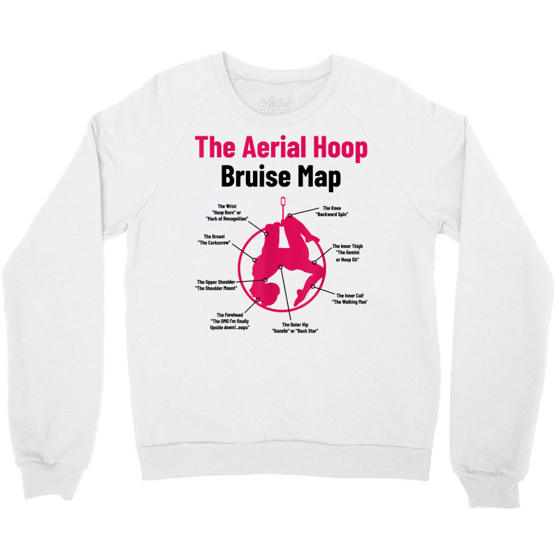 The Aerial Hoop Bruise Map Acrobatics Gymnastics Sports T Shirt Crewneck Sweatshirt by deemerx8lmshare | Artistshot