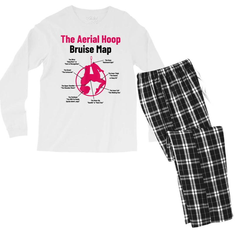 The Aerial Hoop Bruise Map Acrobatics Gymnastics Sports T Shirt Men's Long Sleeve Pajama Set by deemerx8lmshare | Artistshot