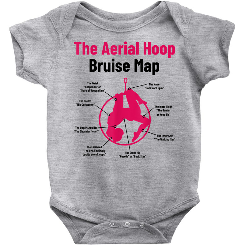 The Aerial Hoop Bruise Map Acrobatics Gymnastics Sports T Shirt Baby Bodysuit by deemerx8lmshare | Artistshot