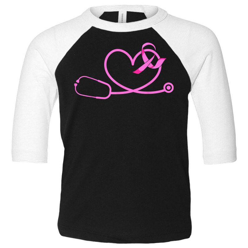 Breast Cancer Doctor Nurse Apparel, Pink Ribbon Women T Shirt Toddler 3/4 Sleeve Tee | Artistshot