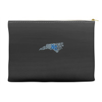 Home State Fingerprint North Carolina Accessory Pouches | Artistshot