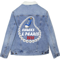 Chucks   Pearls 2021 Unisex Sherpa-lined Denim Jacket | Artistshot