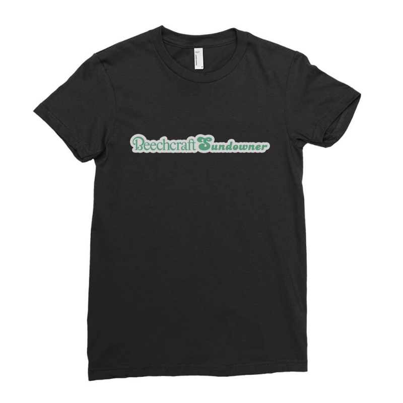 Beechcraft Sundowner Aircraft Aviation Ladies Fitted T-Shirt by yoriinka | Artistshot