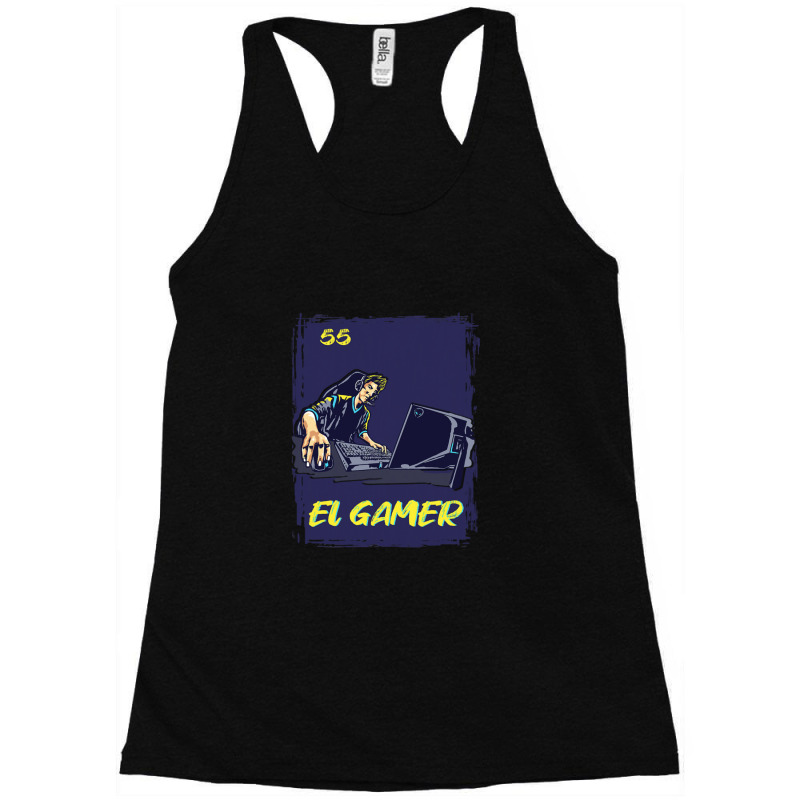 Mexican El Gamer Lottery Traditional Racerback Tank by EvanWayneCofer | Artistshot