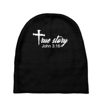 True Story Christmas Nativity Jesus Christian Christmas Xmas T Shirt Baby Beanies | Artistshot