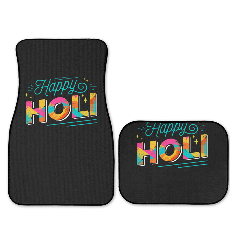 Happy Holi Colorful Holi Festival Full Set Car Mats | Artistshot