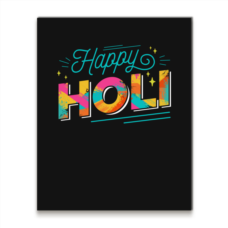 Happy Holi Colorful Holi Festival Metal Print Vertical | Artistshot