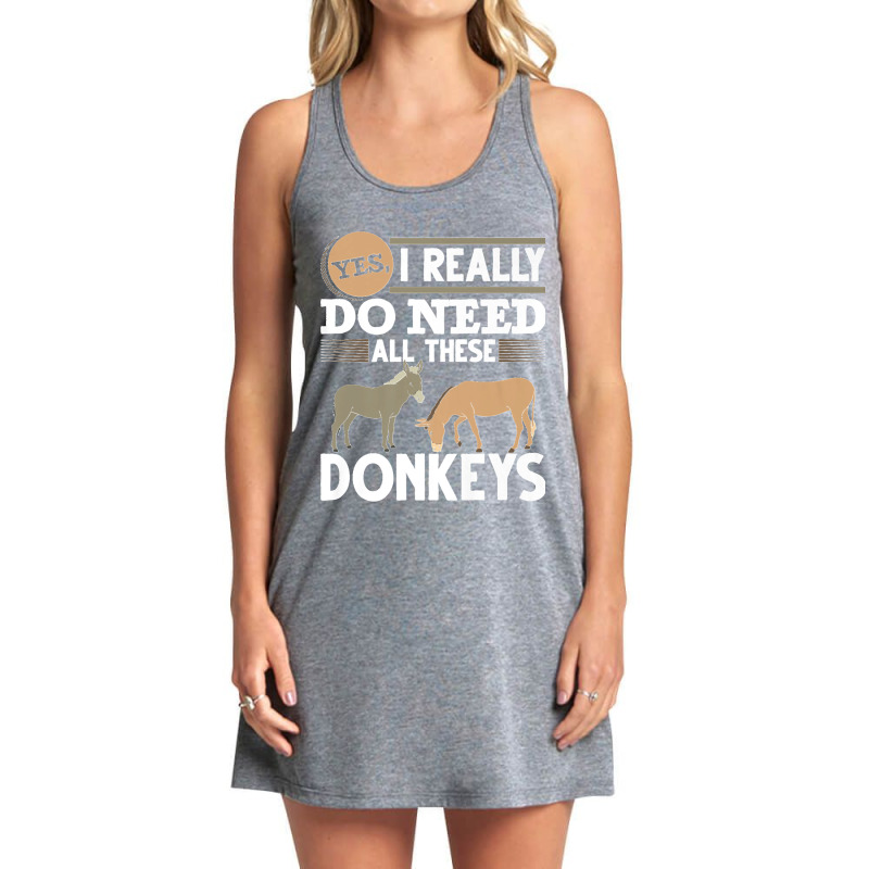 Farm Animal Lover Farming Farmer Funny Donkey Premium Tank Dress by ROBERTCHESTERTAFT | Artistshot