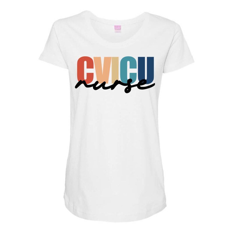 Cvicu Nurse Rn Cardiovascular Intensive Care Unit Nurse Life Long Slee Maternity Scoop Neck T-shirt by tamkyfashions | Artistshot