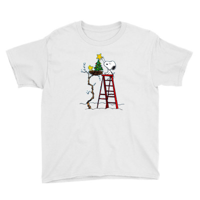 Snoopy Christmas Youth Tee Designed By Roxanne
