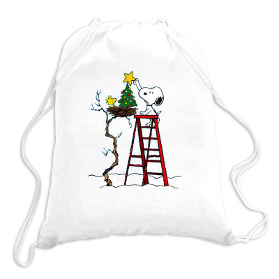 Snoopy Christmas Drawstring Bags Designed By Roxanne