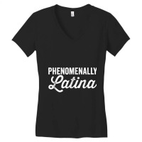 Phenomenally Latina Tee Pro Women's Rights Shirt (dark) Women's V-neck T-shirt | Artistshot