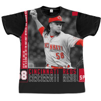 Luis Castillo Baseball Edit Tapestries Reds Graphic T-shirt | Artistshot