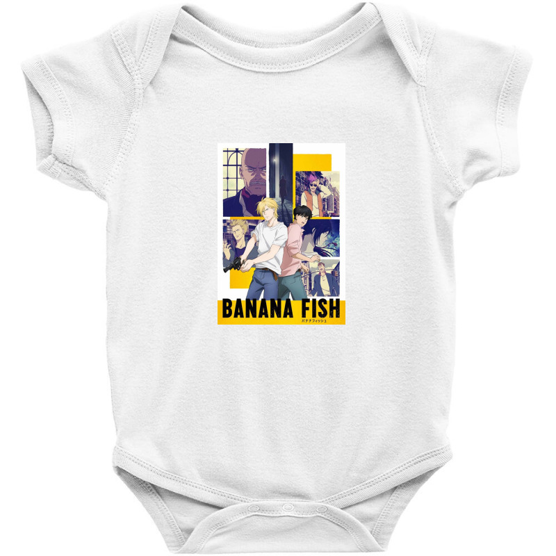 Banana Fish Collage Baby Bodysuit by prillyfutch | Artistshot