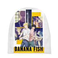 Banana Fish Collage Baby Beanies | Artistshot