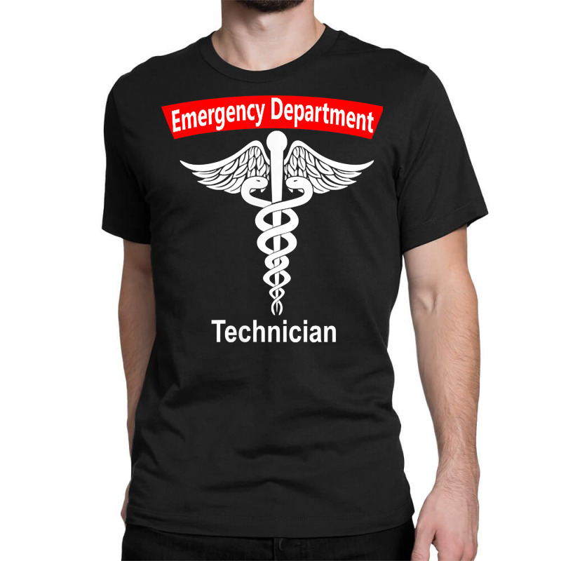 Emergency Department Technician Ed Tech Medical Caduceus Er T Shirt Classic T-shirt | Artistshot