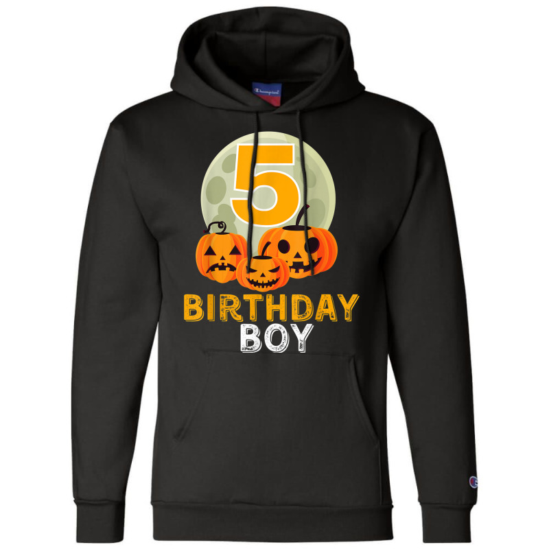 Happy 5th Birthday Boy Halloween Champion Hoodie | Artistshot