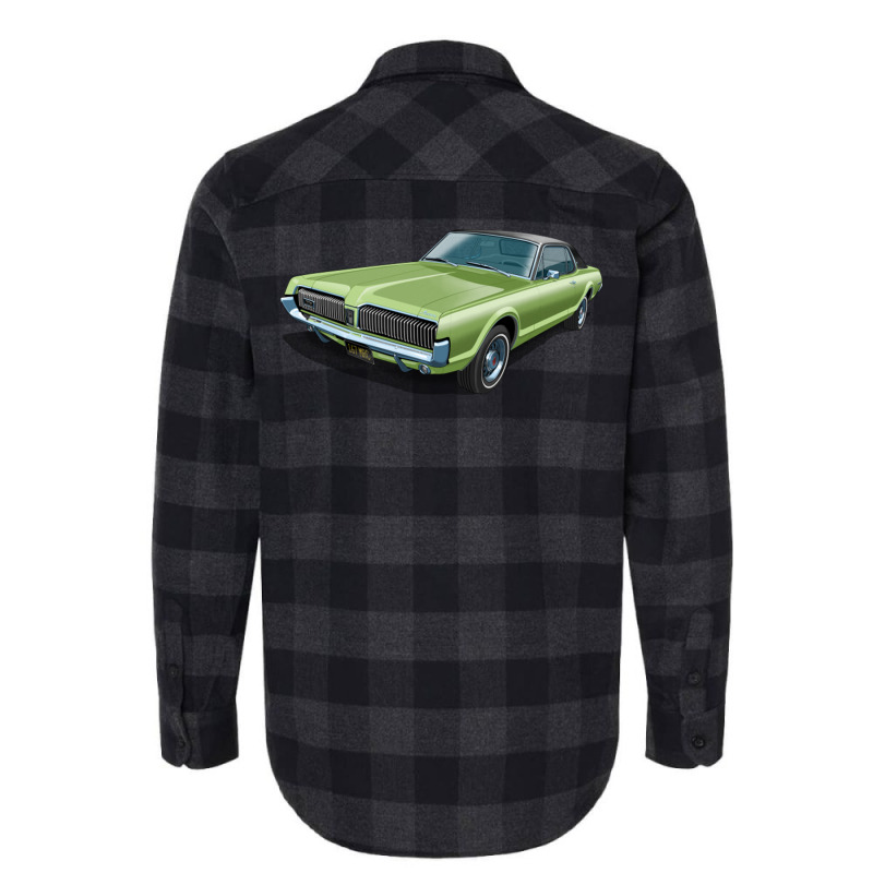 1967 Mercury Cougar In Lime Frost Five Flannel Shirt by StefanyIveson | Artistshot