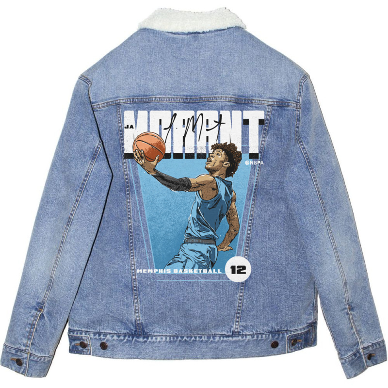 Ja Morant Premiere Unisex Sherpa-Lined Denim Jacket by TresaHollen | Artistshot