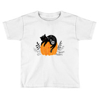 Cute Hand Drawn Halloween Black Cat Classic Toddler T-shirt | Artistshot