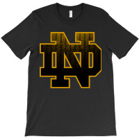 Notre Dame Golf Carbon Fiber T-shirt | Artistshot