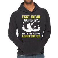 Funny Feet Down Duck Hunting Duck Hunter Vintage Hoodie | Artistshot