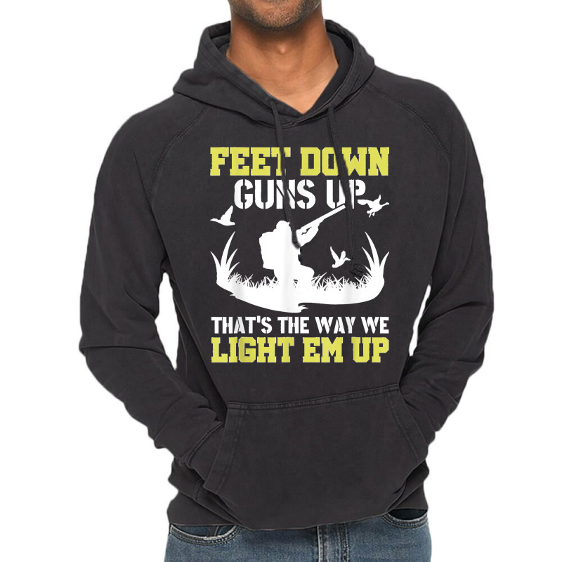 Funny Feet Down Duck Hunting Duck Hunter Vintage Hoodie | Artistshot