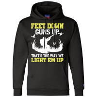 Funny Feet Down Duck Hunting Duck Hunter Champion Hoodie | Artistshot