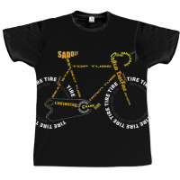 Bicycle Anatomy   Cute Cycling Is Life  Gift Graphic T-shirt | Artistshot