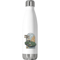 Olive Green 911 Vintage Stainless Steel Water Bottle | Artistshot