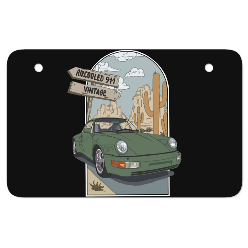 Olive Green 911 Vintage Atv License Plate | Artistshot