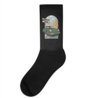 Olive Green 911 Vintage Socks | Artistshot