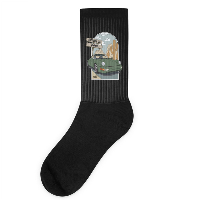 Olive Green 911 Vintage Socks | Artistshot