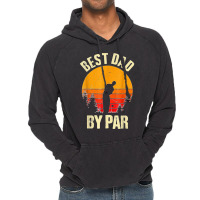 Funny Father's Day Best Dad By Par Golf Lover Vintage Vintage Hoodie | Artistshot