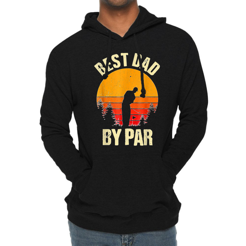 Funny Father's Day Best Dad By Par Golf Lover Vintage Lightweight Hoodie | Artistshot