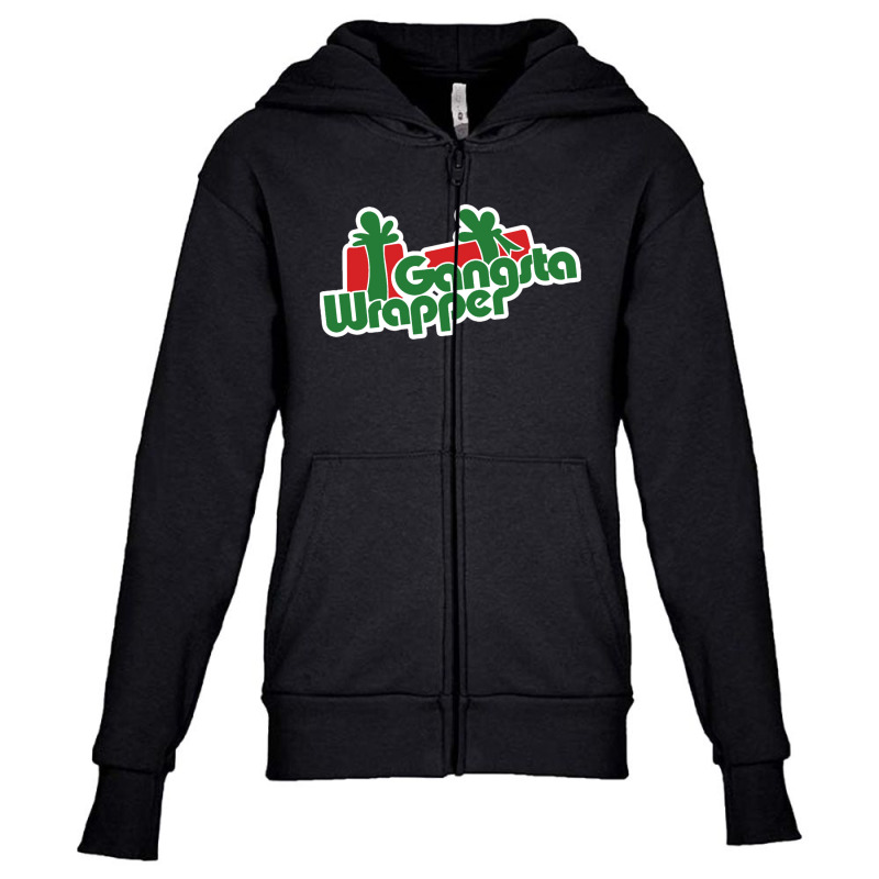 Gangsta Wrapper Youth Zipper Hoodie | Artistshot