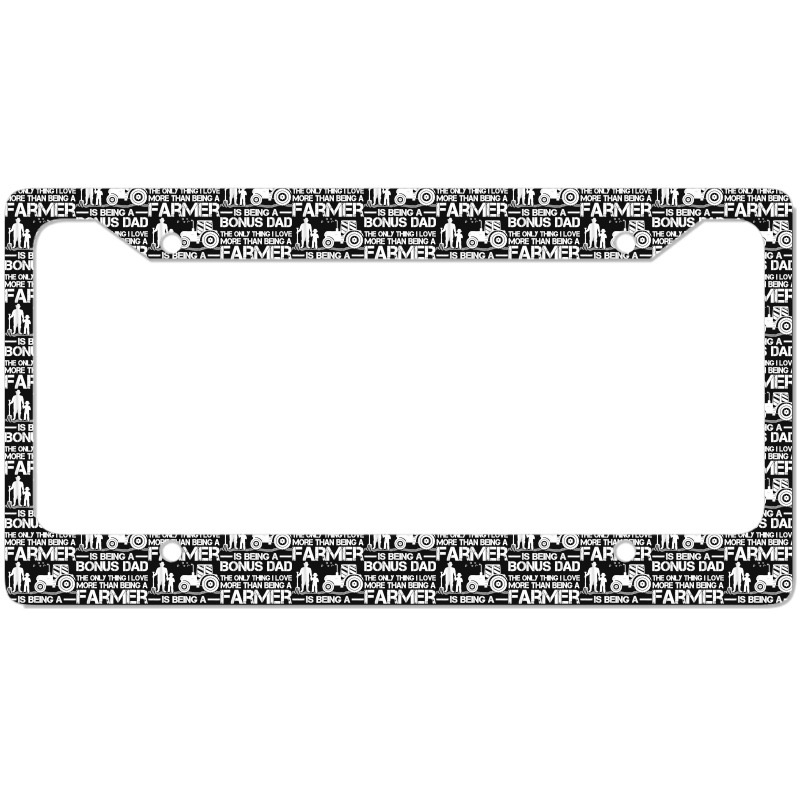 Funny Farming Tractor Retro Farmer Bonus Dad Father's Day License Plate Frame | Artistshot