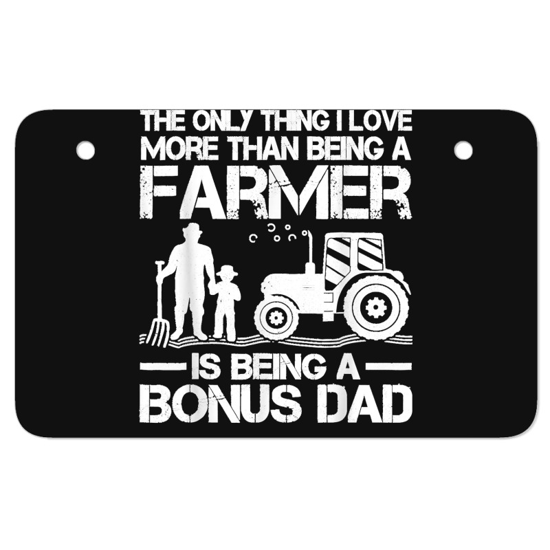 Funny Farming Tractor Retro Farmer Bonus Dad Father's Day Atv License Plate | Artistshot