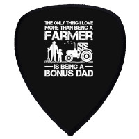 Funny Farming Tractor Retro Farmer Bonus Dad Father's Day Shield S Patch | Artistshot