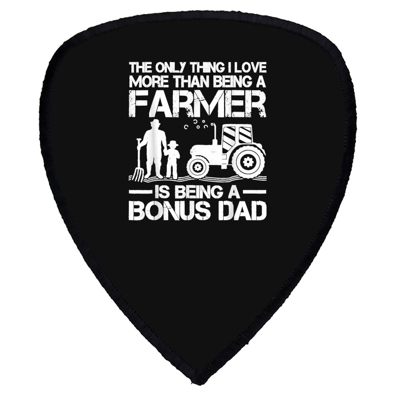 Funny Farming Tractor Retro Farmer Bonus Dad Father's Day Shield S Patch | Artistshot