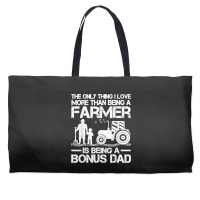 Funny Farming Tractor Retro Farmer Bonus Dad Father's Day Weekender Totes | Artistshot