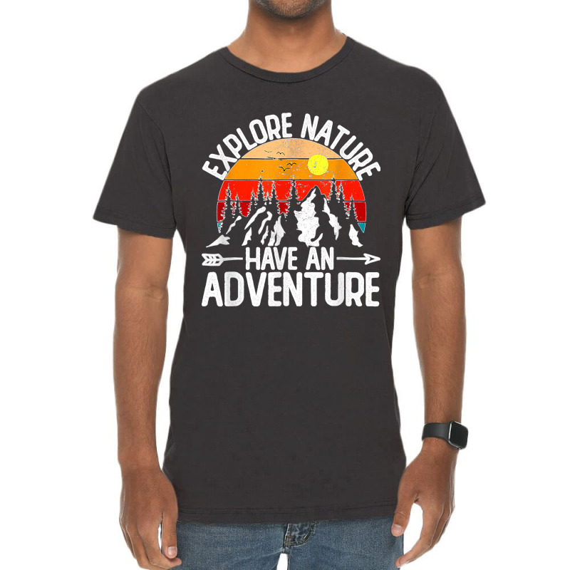 Funny Explore Nature Have An Adventure Retro Forest Vintage T-shirt | Artistshot