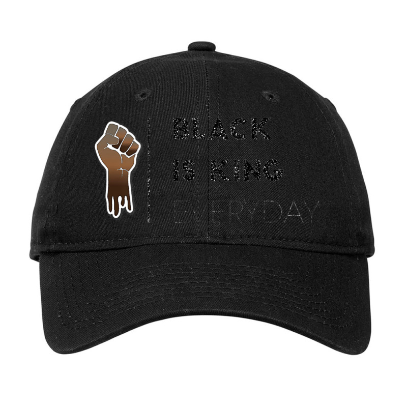 Black Is King Everyday  Black History Gift Adjustable Cap by KYLEEORGE | Artistshot