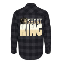 Short King Funny Short Guy Crown One Flannel Shirt | Artistshot