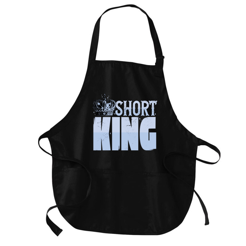 Short King Funny Short Guy Crown Medium-length Apron | Artistshot