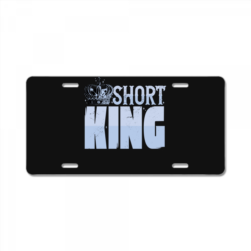 Short King Funny Short Guy Crown License Plate | Artistshot