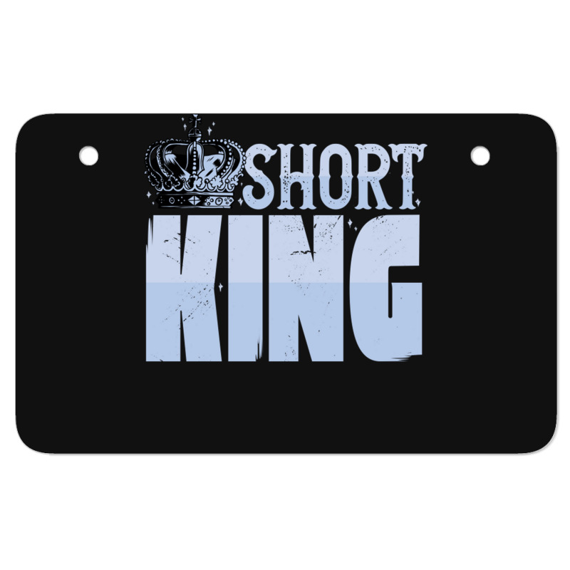 Short King Funny Short Guy Crown Atv License Plate | Artistshot