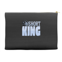 Short King Funny Short Guy Crown Accessory Pouches | Artistshot