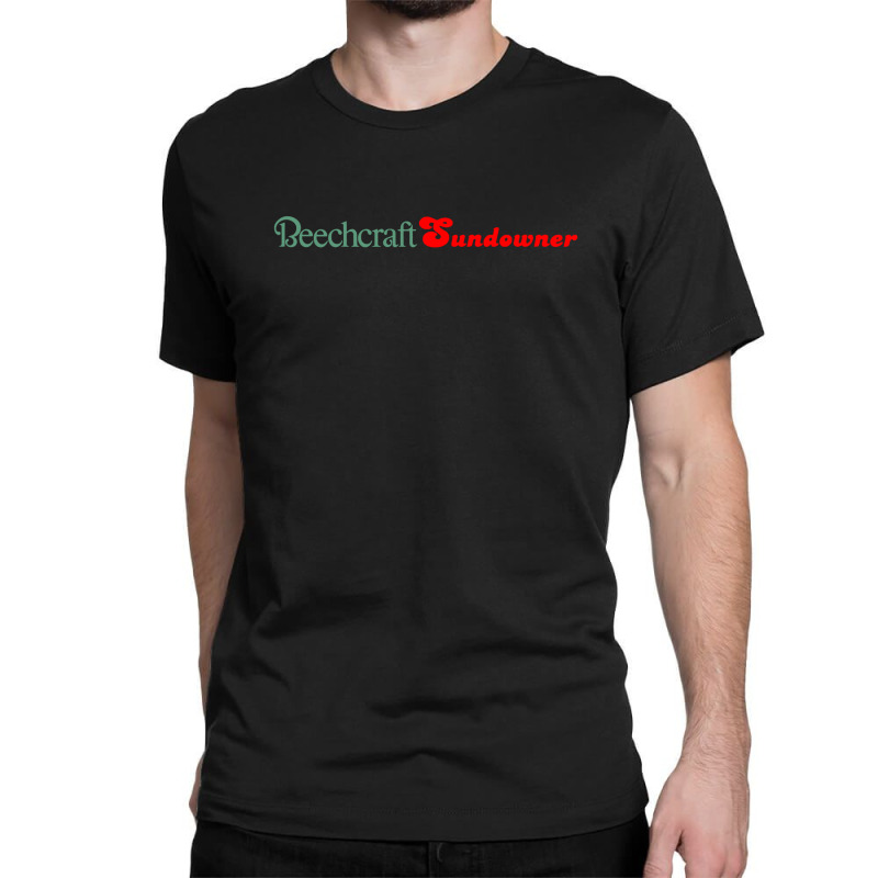 Beechcraft Sundowner Aircraft Aviation Classic T-shirt by yoriinka | Artistshot