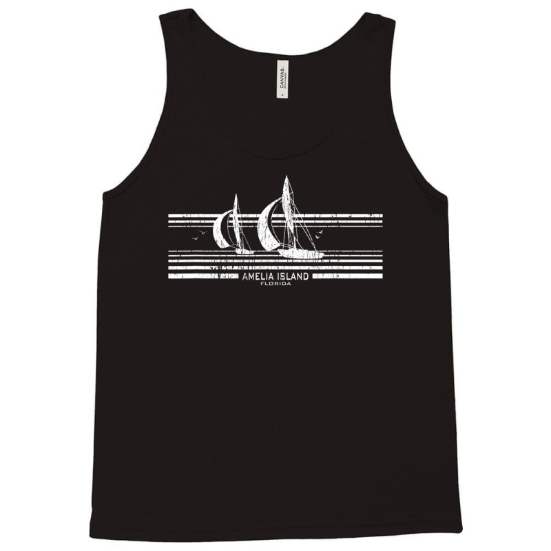 Amelia Island Fl Sailboat Vintage 70s Sailing Tank Top by michaelyounger19 | Artistshot